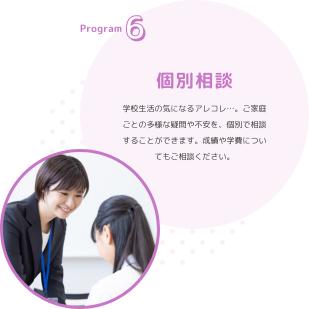 Program6　個別相談